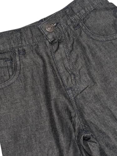 Gini and Jony Boys Black Washed Denim Fixed Waist Bermuda 9-10 Years