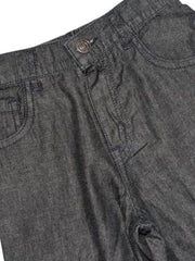 Gini and Jony Boys Black Washed Denim Fixed Waist Bermuda 9-10 Years