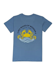 Gini and Jony Boys Blue Graphic Print Cotton Half Sleeves T-Shirt 4-5 Years