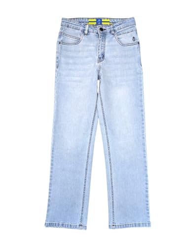 Gini and Jony Boys Light Blue Washed Denim Jeans Fixed Waist 11-12 Years - Goyalsons ShopMax