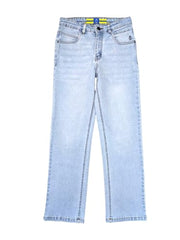 Gini and Jony Boys Light Blue Washed Denim Jeans Fixed Waist 11-12 Years - Goyalsons ShopMax
