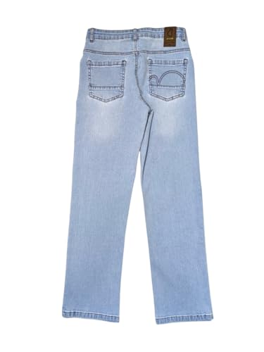 Gini and Jony Boys Light Blue Washed Denim Jeans Fixed Waist 11-12 Years - Goyalsons ShopMax