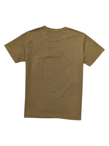 Gini and Jony Boys Khaki Graphic Print Cotton T-Shirt Half Sleeves 3-4 Years