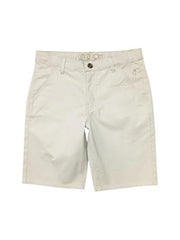 Gini and Jony Boys Beige Solid Cotton Fixed Waist Bermuda 4-5 Years
