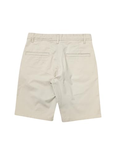 Gini and Jony Boys Beige Solid Cotton Fixed Waist Bermuda 4-5 Years