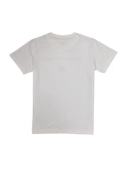 Gini and Jony boys white graphic print cotton half-sleeve T-shirt for ages 4-5, casual upper wear with colorful design.