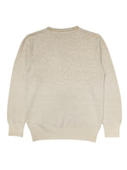 Gini and Jony Girls Cream Glitter Print Acrylic Full Sleeves Sweater 4-5 Years