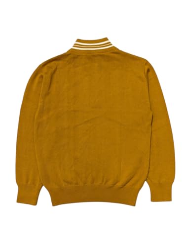 Gini and Jony Boys Yellow Solid Acrylic Sweater Full Sleeves 4-5 Years - Goyalsons ShopMax