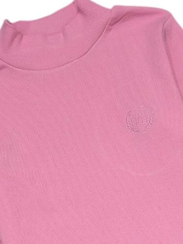 Gini and Jony Girls Pink Solid Cotton Skivvy Full Sleeves 3-4 Years - Goyalsons ShopMax