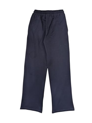 Gini and Jony Girls Navy Blue Stripes Cotton Elasticated Track Pant 4-5 Years