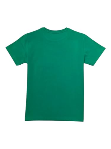 Gini and Jony Boys Green Typography Cotton Half Sleeves T-Shirt 4-5 Years