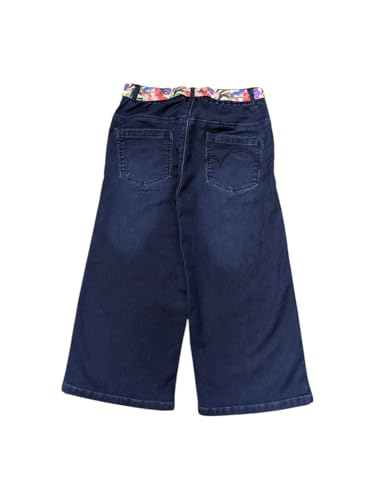 Gini and Jony Girls Dark Blue Washed Denim Culottes Elasticated 3-4 Years