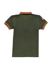 Gini and Jony Boys Olive Patch Cotton Half Sleeves Polo T-Shirt 9-10 Years