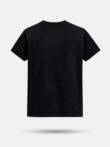 Gini and Jony Boys Black Graphic Cotton T-Shirt