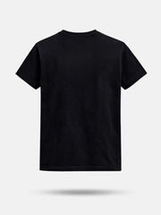 Gini and Jony Boys Black Graphic Cotton T-Shirt