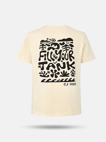Gini and Jony Boys Off-White Graphic Cotton T-Shirt