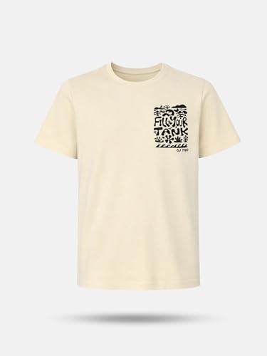 Gini and Jony Boys Off-White Graphic Cotton T-Shirt