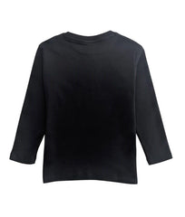 Gini and Jony Boys Black Mettalic Cotton T-Shirt Full Sleeves 3-4 Years