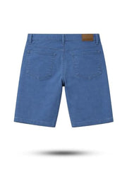 Gini and Jony Boys Blue Solid Denim Fixed Waist Bermuda 3-4 Years
