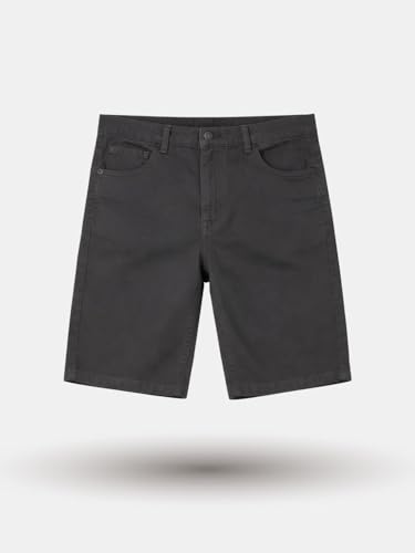 Gini and Jony Boys Black Solid Cotton Fixed Waist Bermuda 7-8 Years
