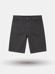 Gini and Jony Boys Black Solid Cotton Fixed Waist Bermuda 7-8 Years