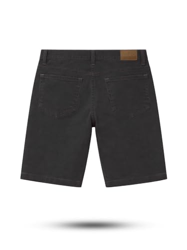 Gini and Jony Boys Black Solid Cotton Fixed Waist Bermuda 7-8 Years