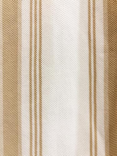 Status Quo Beige Striped Textured Polo T-Shirt