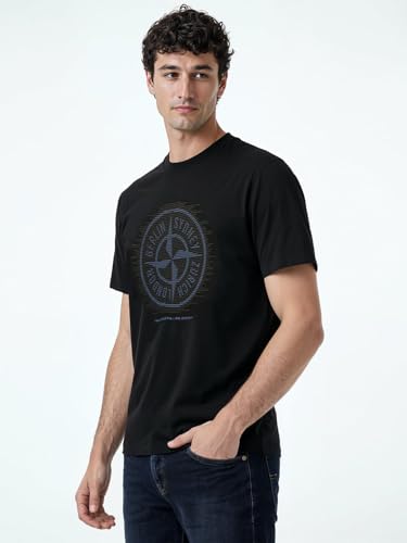 Status Quo Compass Emblem Graphic T-Shirt Black