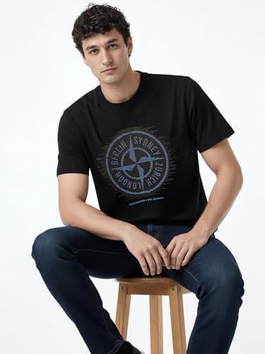 Status Quo Compass Emblem Graphic T-Shirt Black