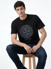 Status Quo Compass Emblem Graphic T-Shirt Black