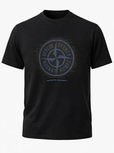 Status Quo Compass Emblem Graphic T-Shirt Black