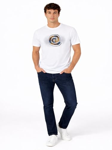 Status Quo White Graphic Print T-Shirt