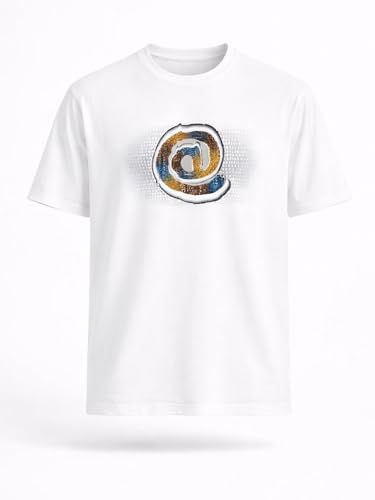 Status Quo White Graphic Print T-Shirt