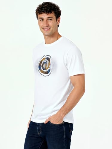 Status Quo White Graphic Print T-Shirt
