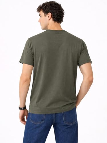 Status Quo Skyward Crane Graphic T-Shirt Olive