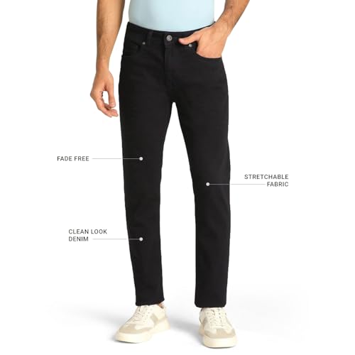 Blackberry Men Yonk Fit Skinny stretchable jeans in navy, size 34, featuring a slim fit and comfortable stretch fabric.