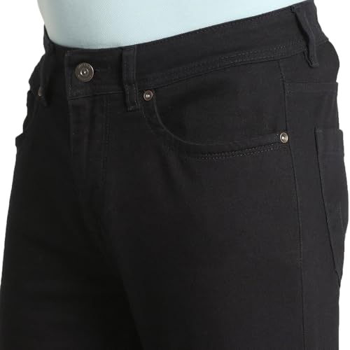 Blackberry Men Yonk Fit skinny stretchable jeans in navy, size 34, displayed on a model showcasing slim fit and stretch fabric.