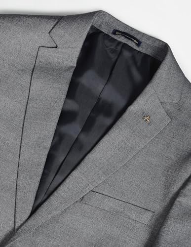 Arrow Men's Polyester Single Breasted Business Suit Pants Set (AREU5087A_Grey