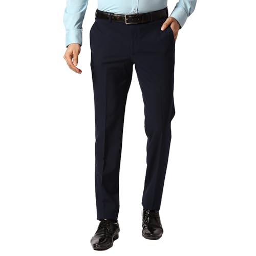 Park Avenue Slim Fit Blue Formal Trouser for Men