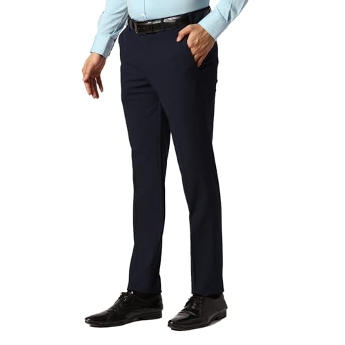 Park Avenue Slim Fit Blue Formal Trouser for Men