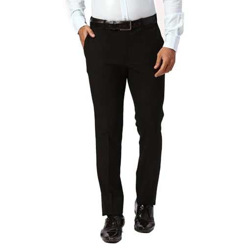 Park Avenue Slim Fit Black Formal Trouser for Men
