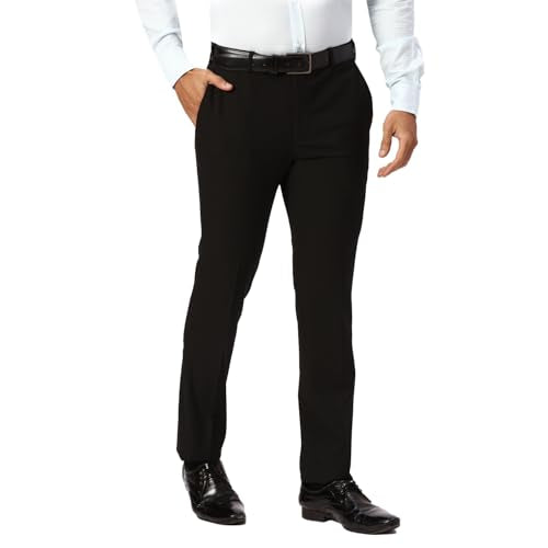 Park Avenue Slim Fit Black Formal Trouser for Men