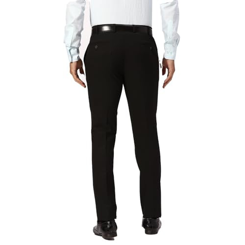 Park Avenue Slim Fit Black Formal Trouser for Men