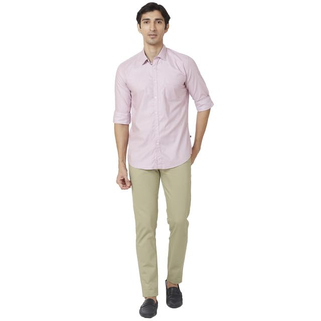 Parx Slim Fit Red Casual Shirt for Men