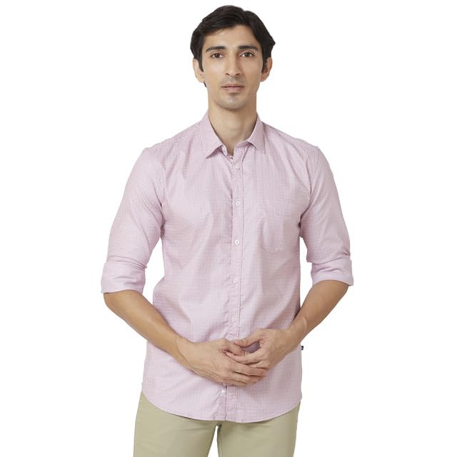 Parx Slim Fit Red Casual Shirt for Men
