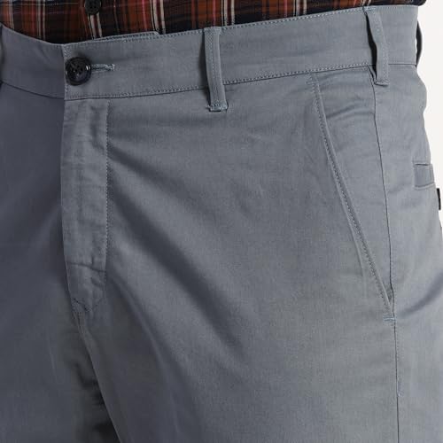 Colorplus Slim Fit Grey Casual Trouser for Men