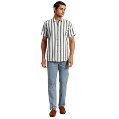 Colorplus Slim Fit Blue Casual Trouser for Men