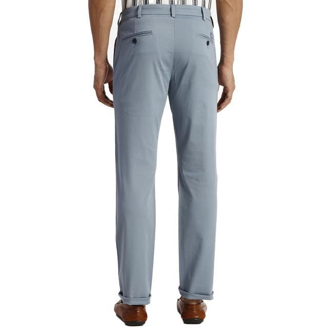 Colorplus Slim Fit Blue Casual Trouser for Men