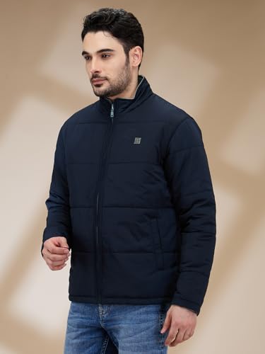 Colorplus Men Regular Fit Solid Pattern Pure Polyester Spread Collar Full Sleeve Spread Collar Casual Outerwear (Size: XL)-CMOA01083-N6 Dark Green