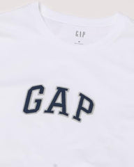 GAP Men Graphic Print Slim fit Crew Neck t-Shirt with Short Sleeves,White,L